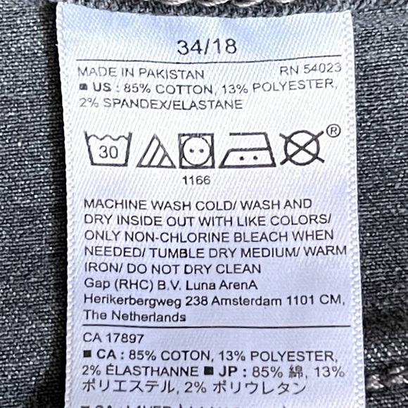 Banana Republic Factory Gray Demi Cropped Bootcut Jeans Size 18 NWT - Picture 10 of 11